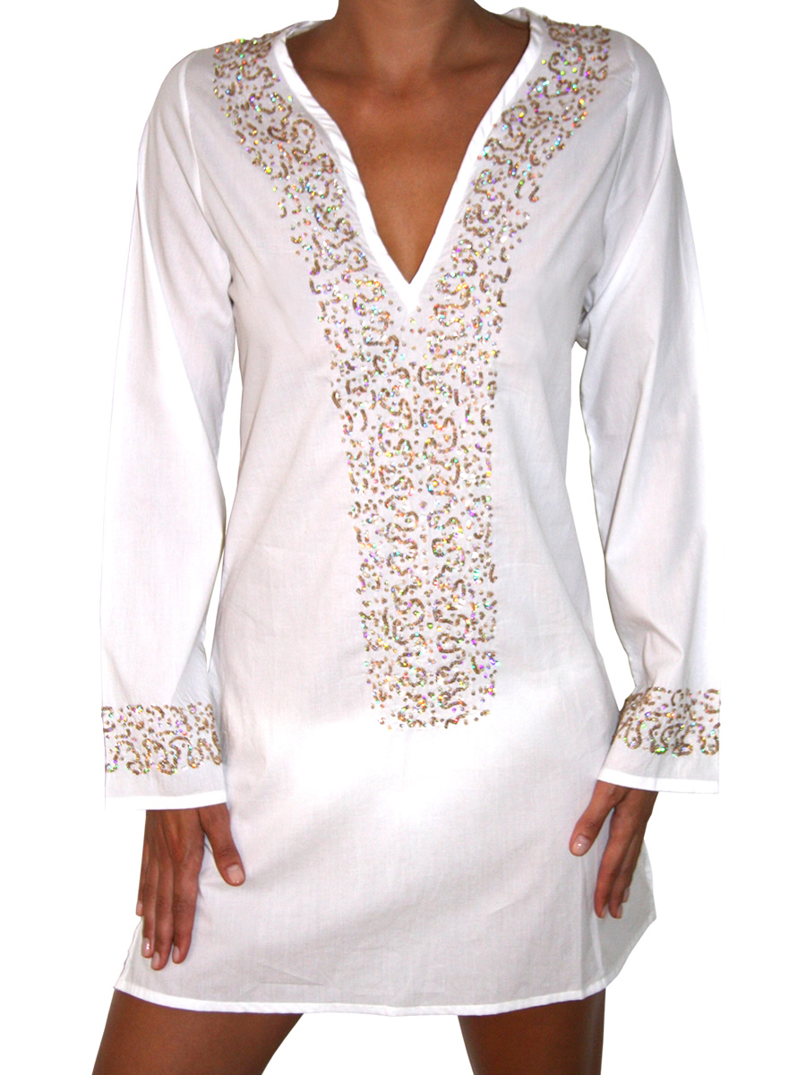 sequin kaftan