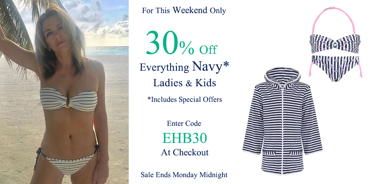 30% Off Everything navy ladies and kids : Weekend Offer