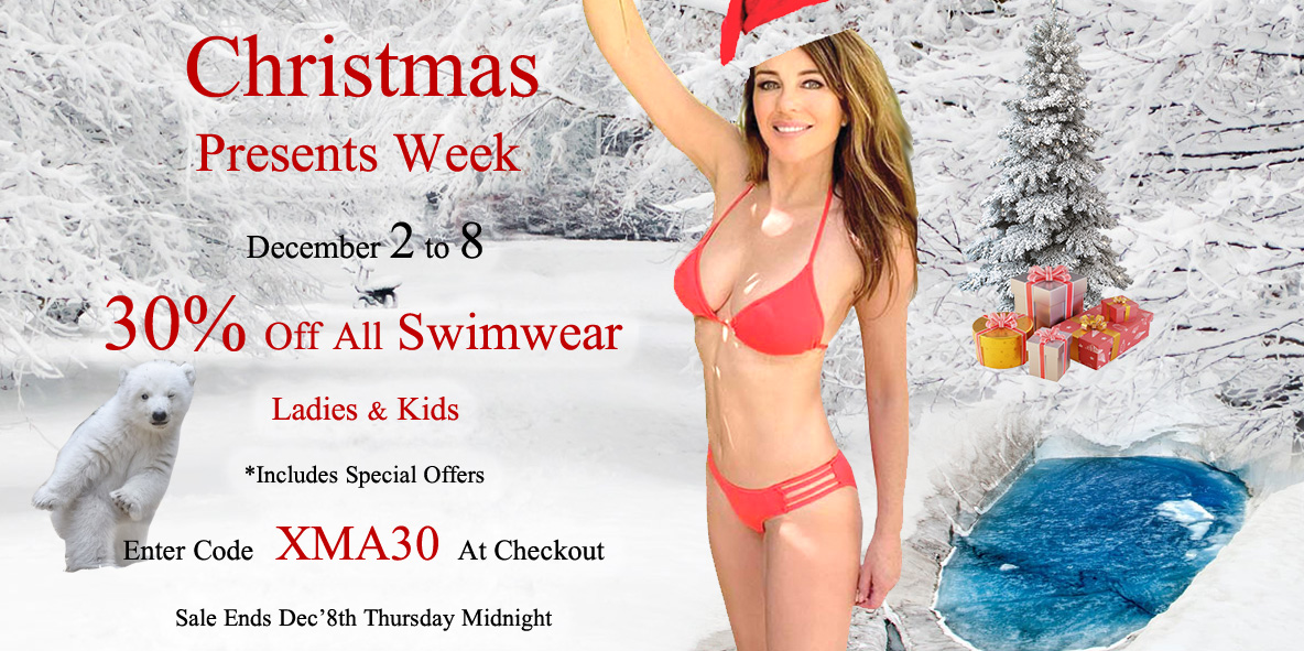 Christmas Presents Week: 30% Off All Swimwear