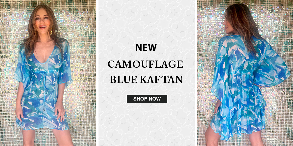 Camouflage Blue Lotty Kaftan
