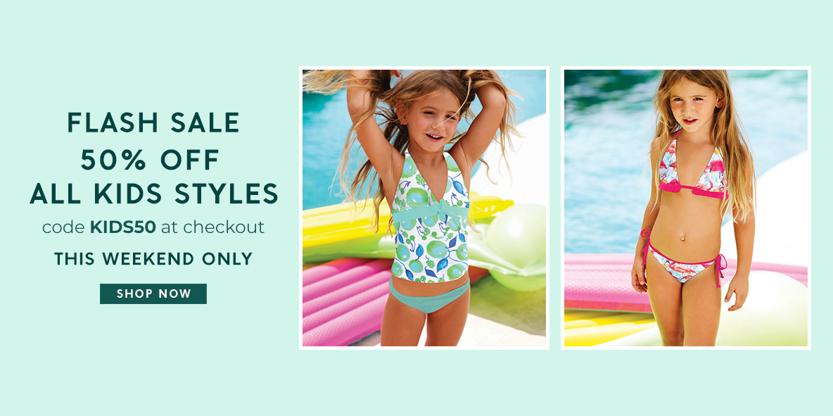 Flash Sale: 50% off ALL Kids styles