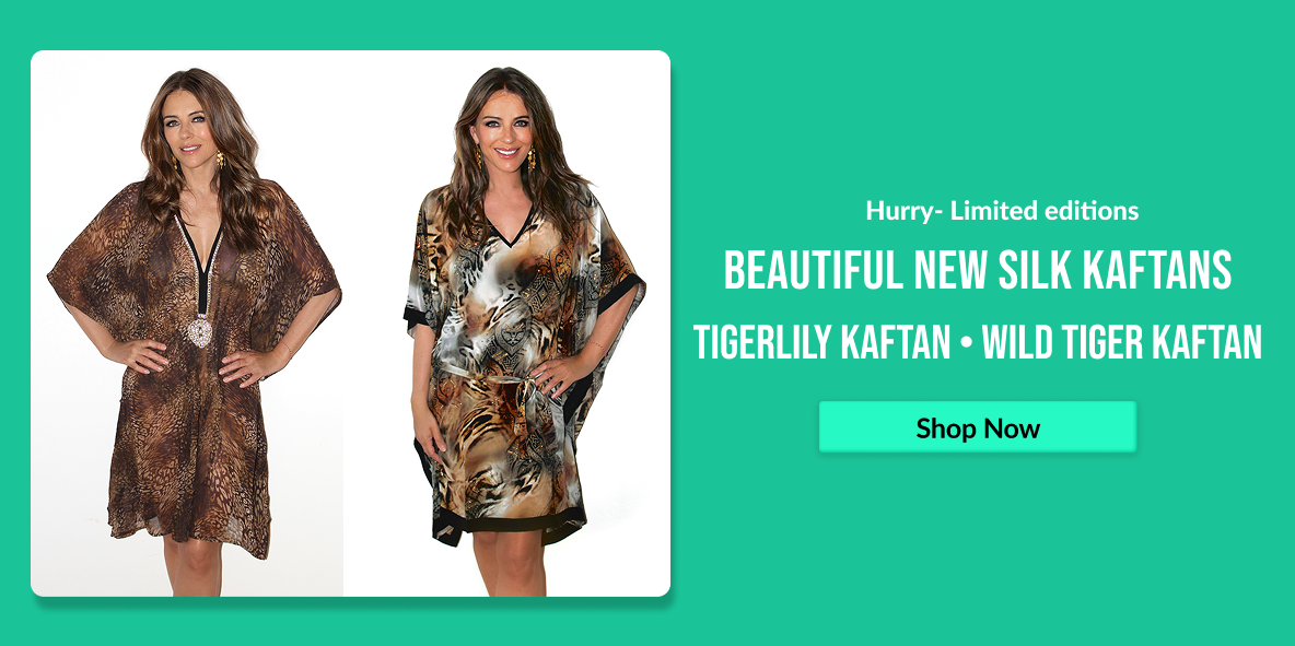 Wild Tiger Kaftan and Tiger Lily Kaftan