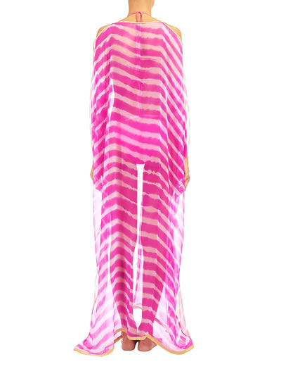 pink beach kaftan