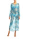 Aqua Leopard Kaftan